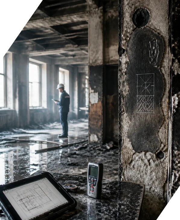 Обследование зданий после пожара в Димитровграде от 15455 р. | ЭкспертизаРоссия