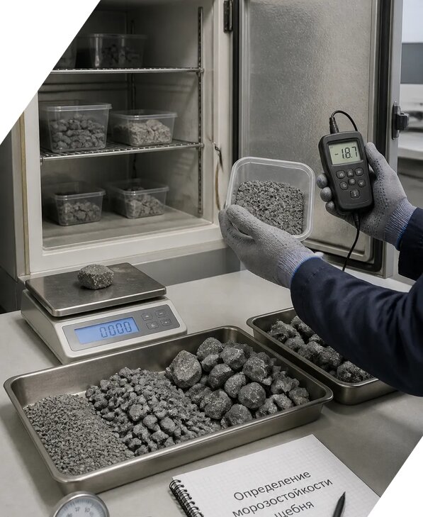 Определение морозостойкости щебня в Димитровграде от 3606 р. | ЭкспертизаРоссия