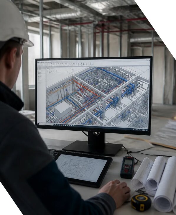 Создание BIM модели инженерных сетей для объектов в Димитровграде